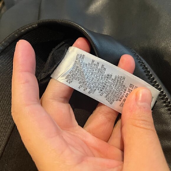 Free People black faux leather leggings - Picture 5 of 5